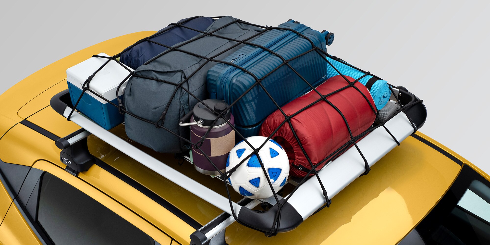 Red para canastilla de Chevrolet Aveo Hatchback 2025, accesorios externos para mantener seguro tu equipaje